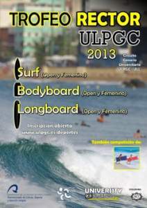 6º Trofeo Rector ULPGC confirmado para el 17 de Mayo